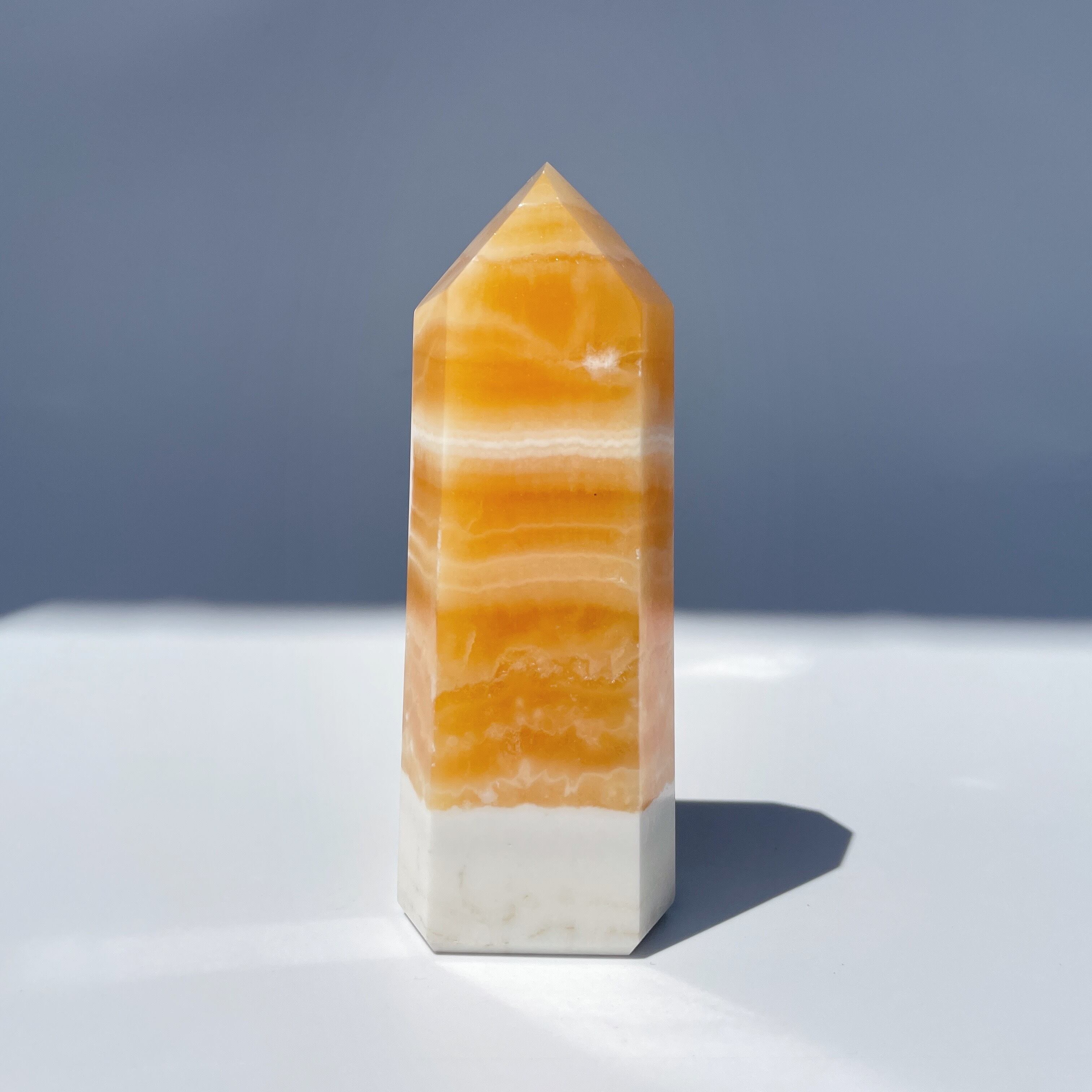 オレンジカルサイト タワー型05◇ Orange Calcite ◇天然石 オレンジカルサイト タワー型05◇ Orange Calcite ◇天然石