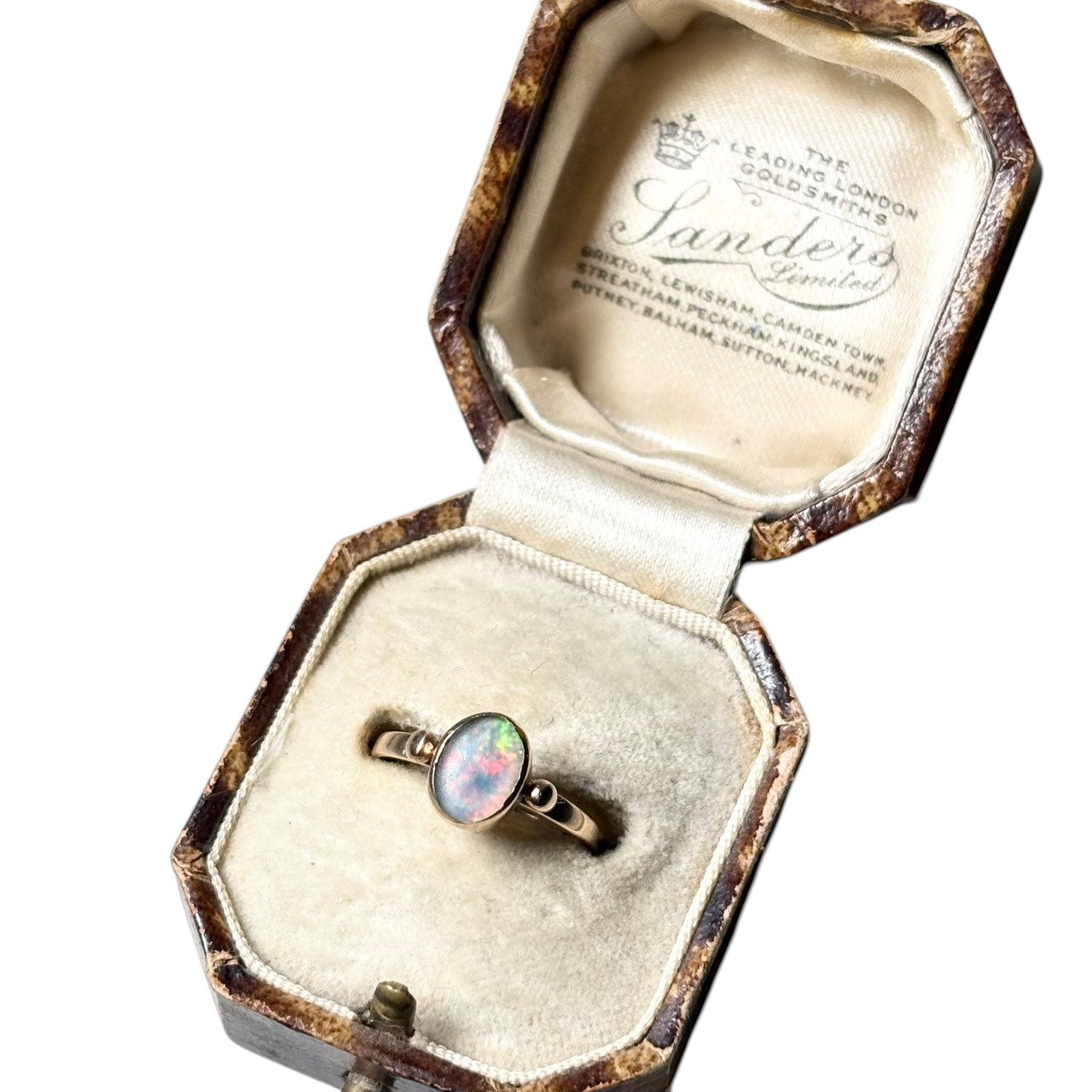 vintage c1974 9ct gold Opal ring
