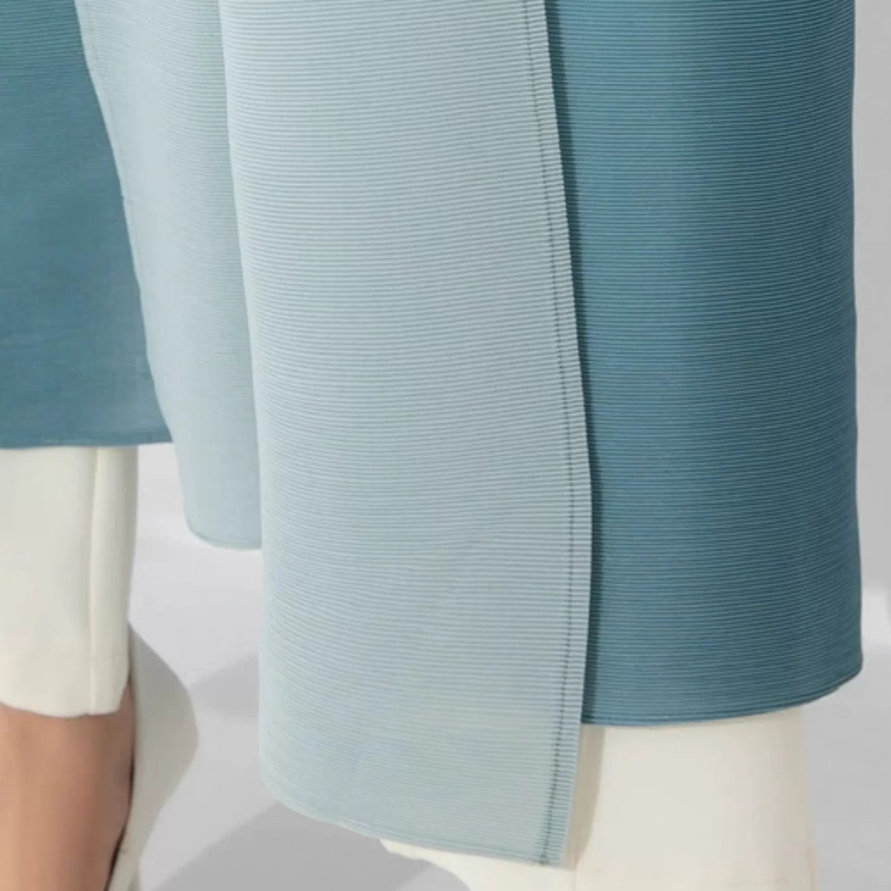 プリーツ グラデーション ロングカーディガン コート 00182・画像6