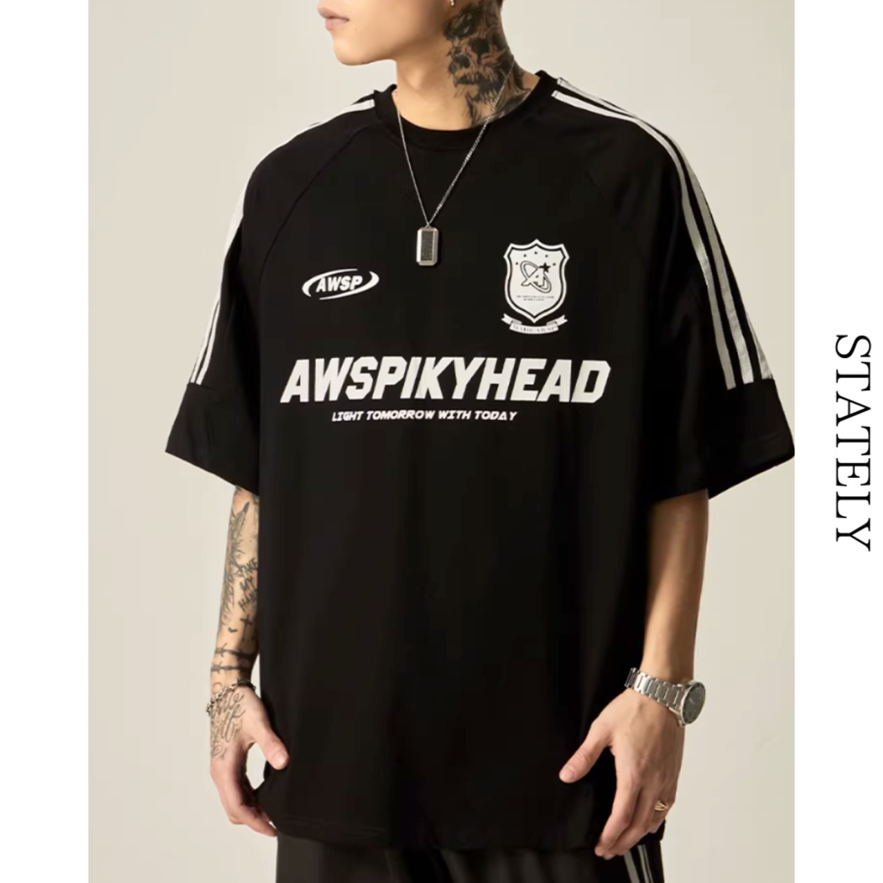 Awspikyhead ストリートラインTee/3color_T251・画像9