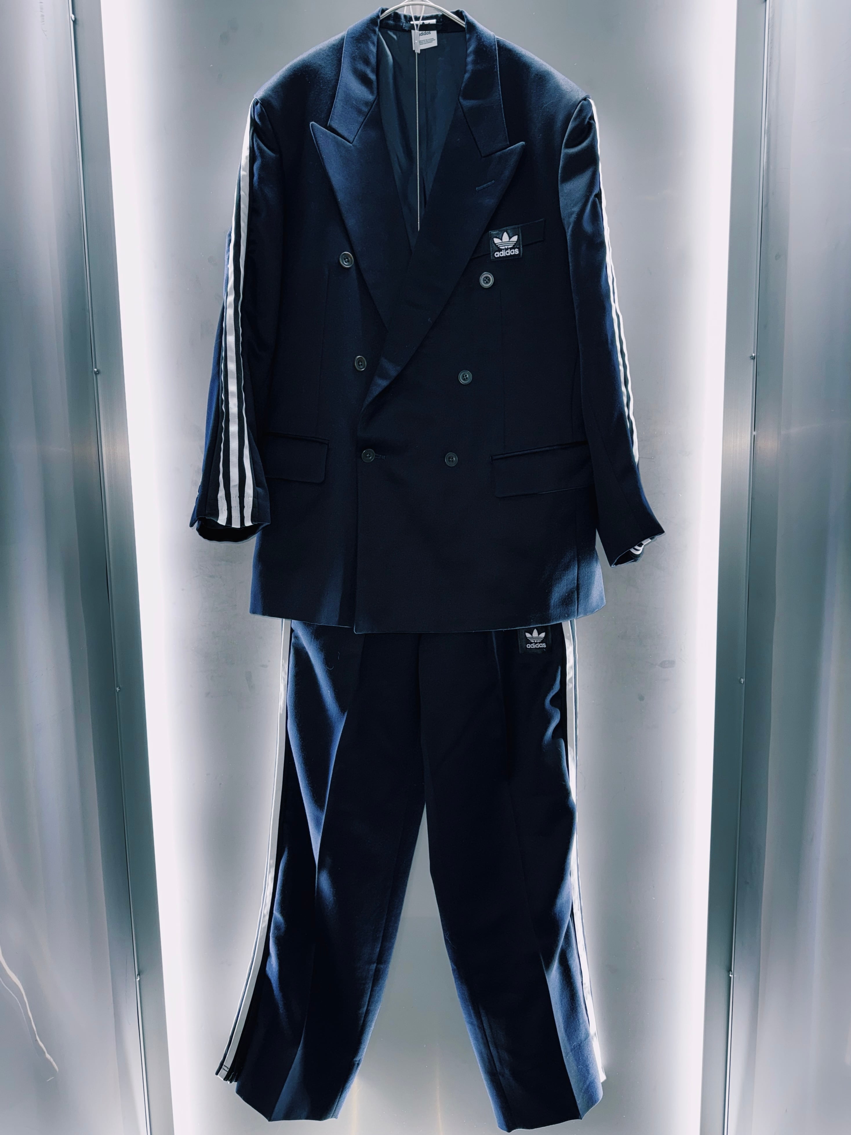 special "original re:meke" vintage "adidas" x vintage double breast SETUP three strip edition