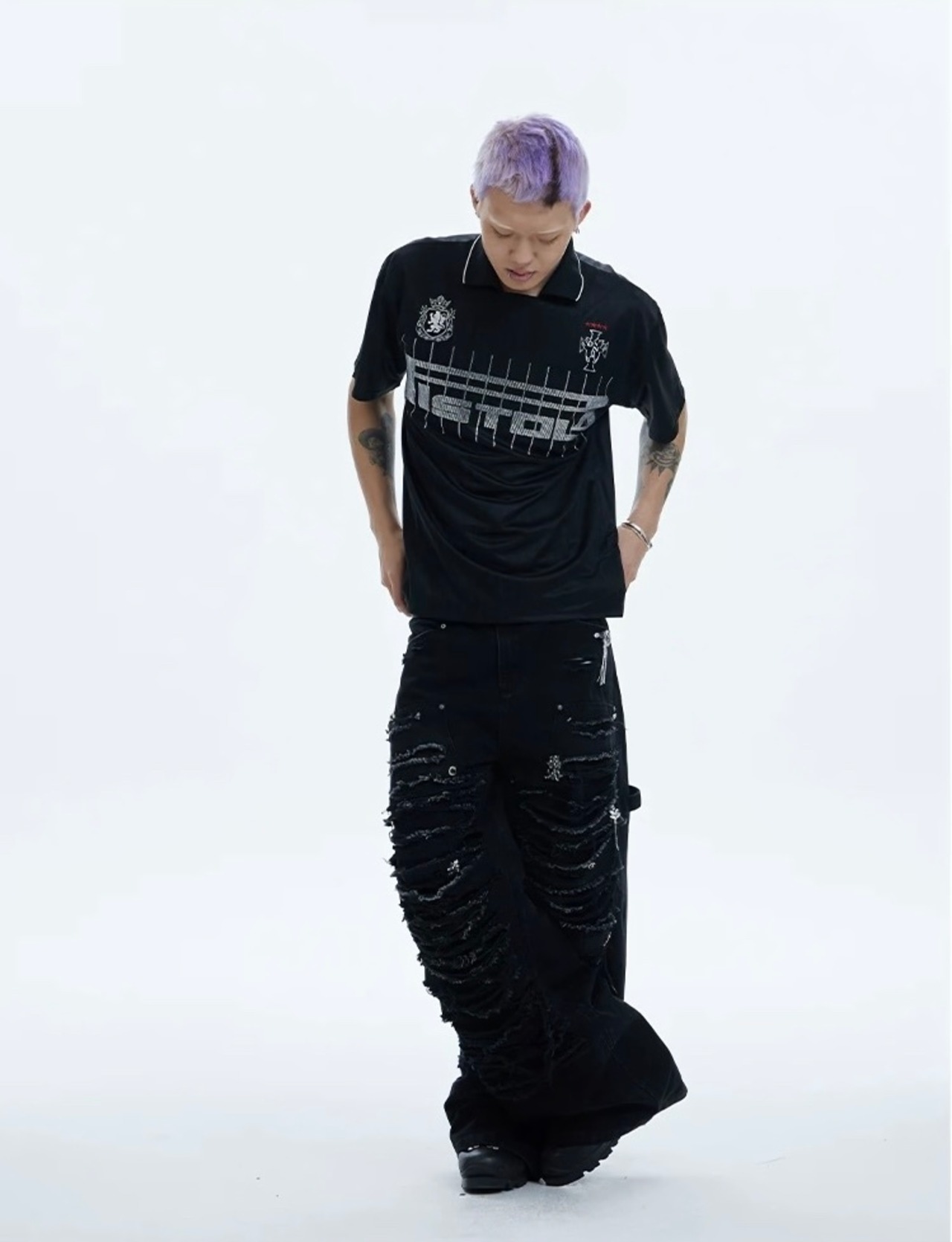 DND4DES Baggy Washed Distressed Denim