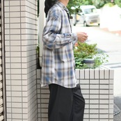 cotton ombre check shirt