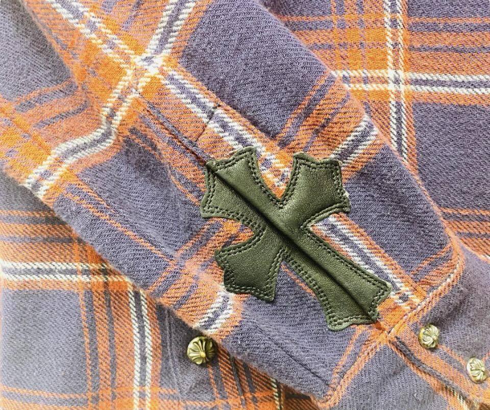CHROME HEARTS クロムハーツ Cross Patch Check Shirt クロスパッチ