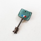 一点もの｜レザー キーキャップ｜Leather Key-cap(R)｜レギュラーサイズ｜ペパーミント "Chien"-イエロードッグ｜008