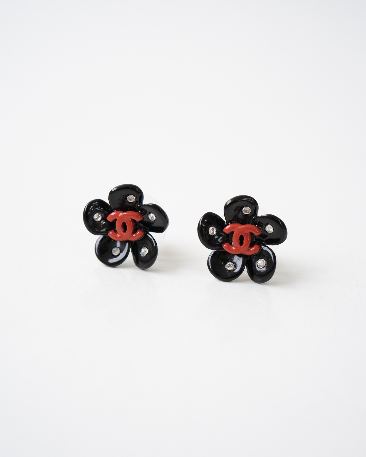 〈CHANEL〉CC Mark Flower Earrings 2004SS