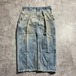 襤褸メキシコ製 デニム ダブルニー Carhartt B73 DST 38×30