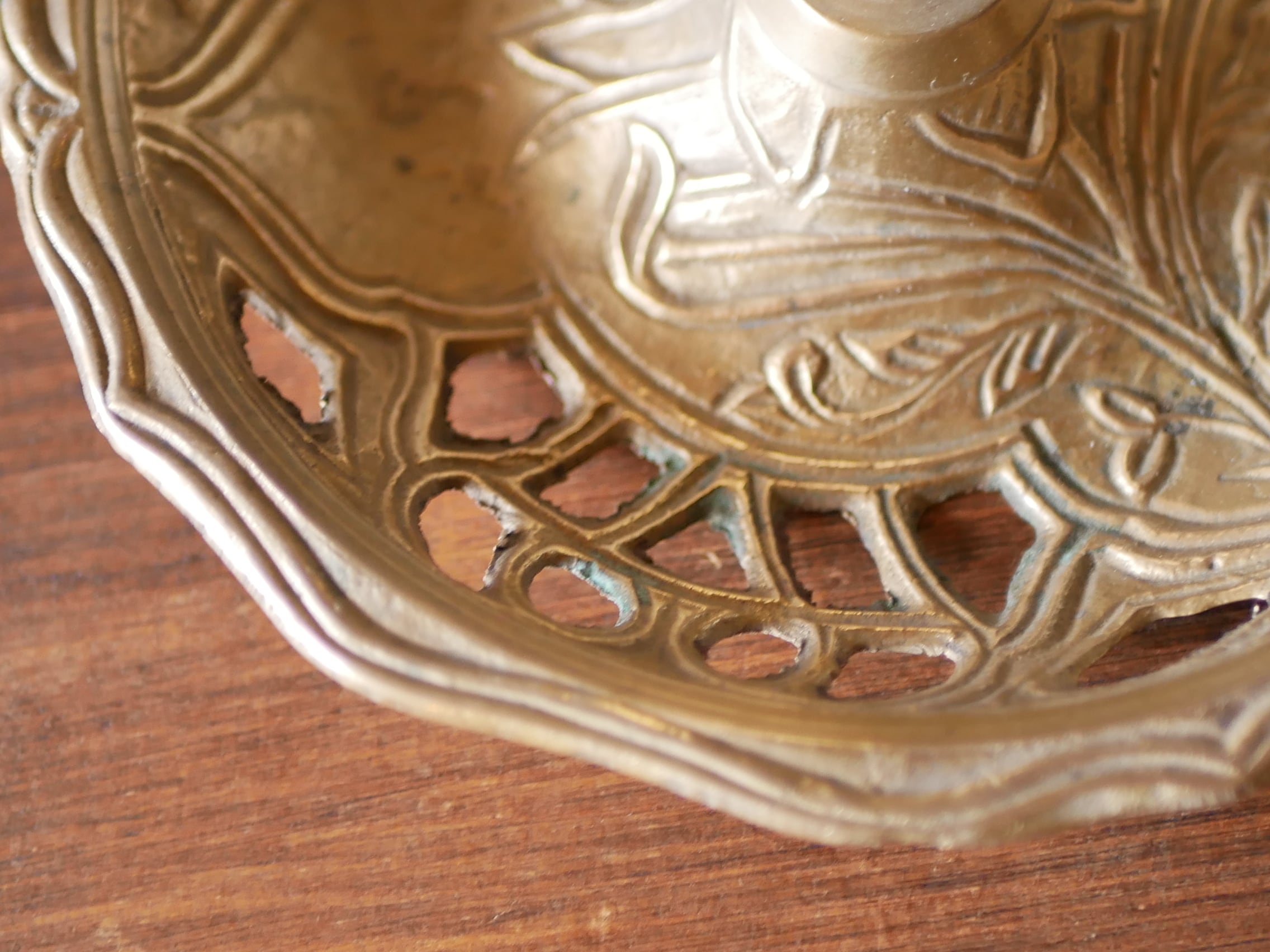 キャンドルスタンド gold 真鍮 フランスアンティーク ブロカント