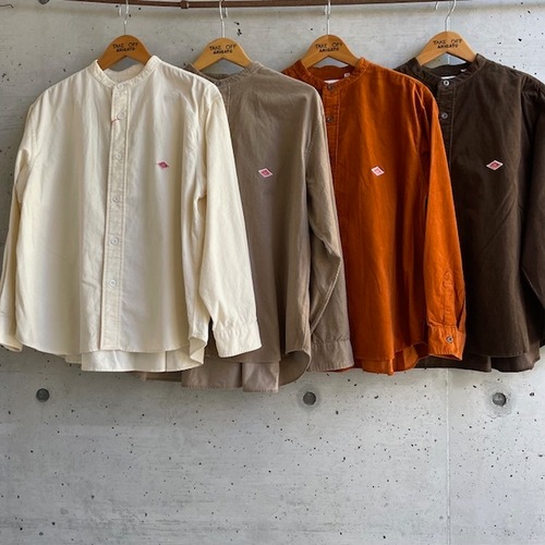 DANTON：BAND　COLLAR　SHIRT　L/S　SH
