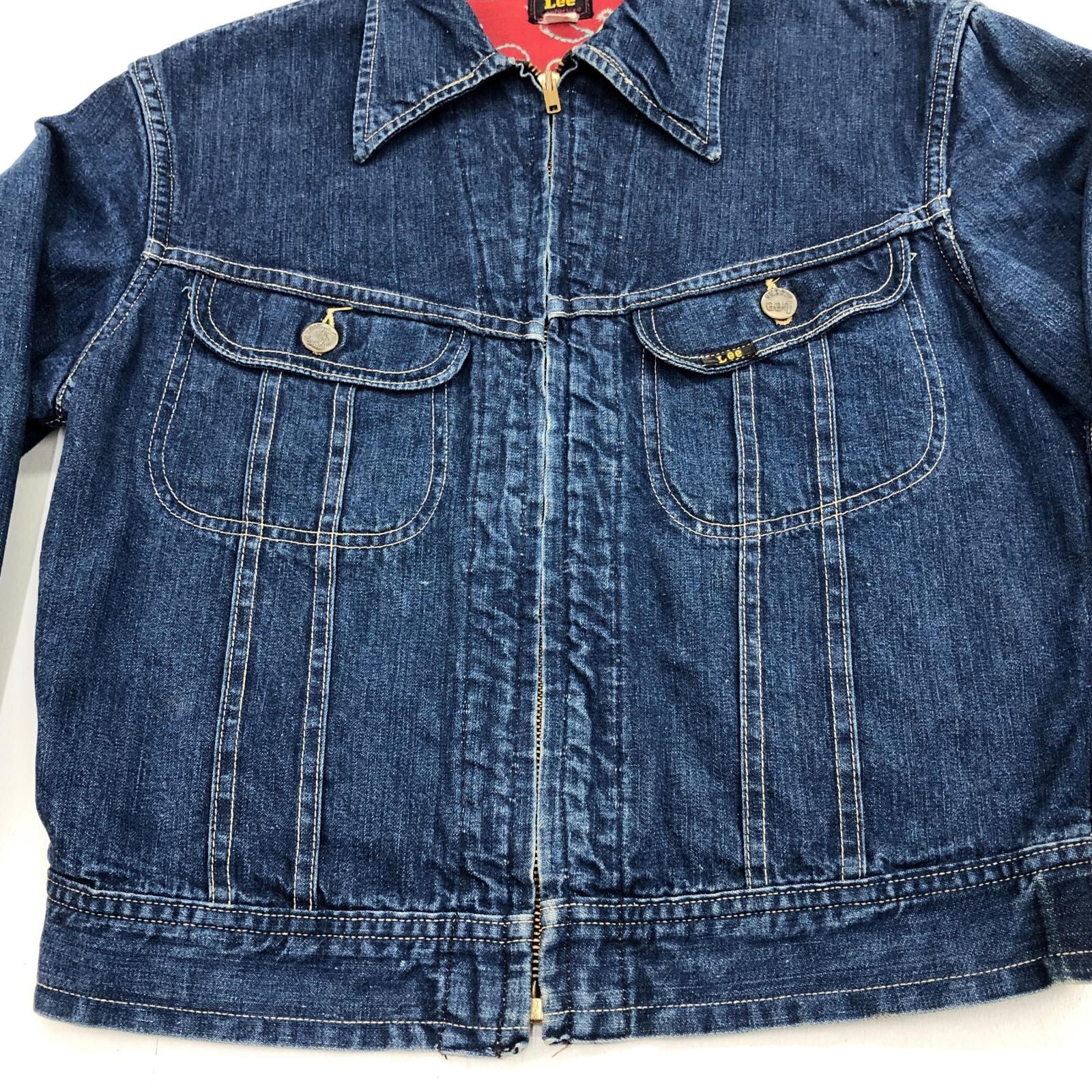 LEE リー 40- 50年代 USA製 131- L 色濃い目 デニム ジャケット