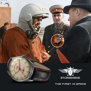【STURMANSKIE シュトゥルマンスキー】Gagarin Anniversary 33／ガガーリン アニバーサリーモデル33（ブラック）／国内正規品 腕時計