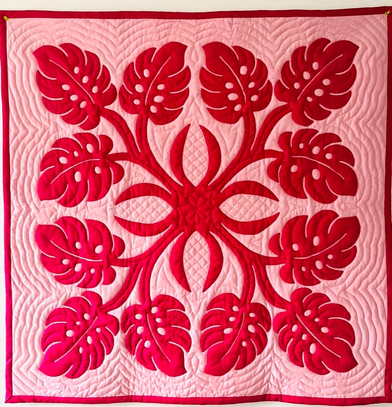 モンステラタペストリー110センチ | ハワイアンキルトサロンMana