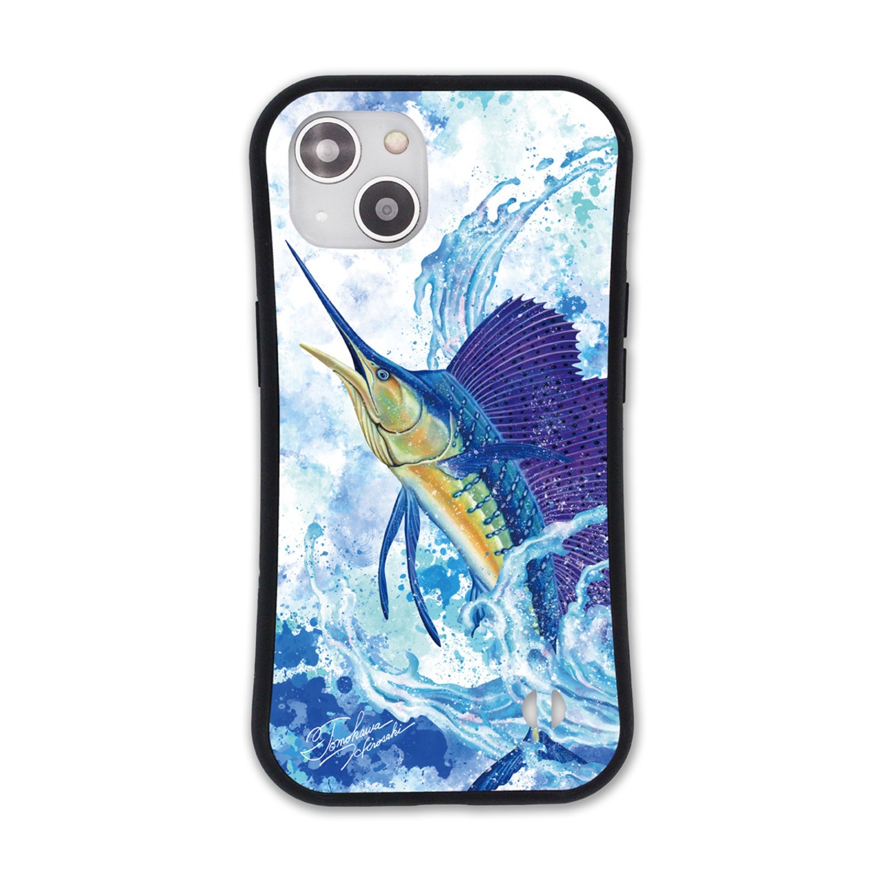 【iPhone耐衝撃グリップケース】Marine life（バショウカジキ）