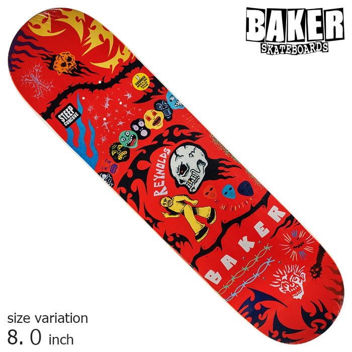 BAKER ベイカー ベーカー デッキ スケートボード スケボーREYNOLDS ANOTHER THING COMIC 8.0 inch
