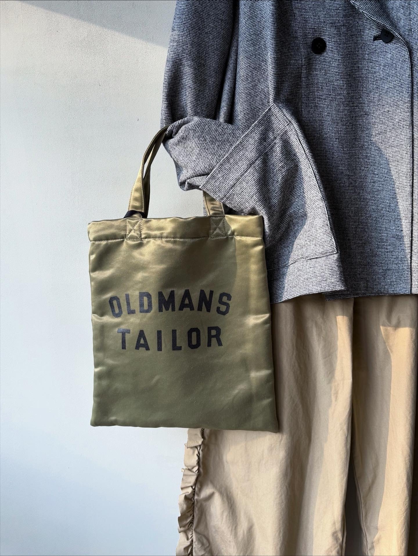 ✿R&D.M.Co- 「I'M BAG／cream」新品タグ付き　✧⁠*⁠。 R & D.M.Co- オールドマンズテーラー リネン チェック トートバッグ