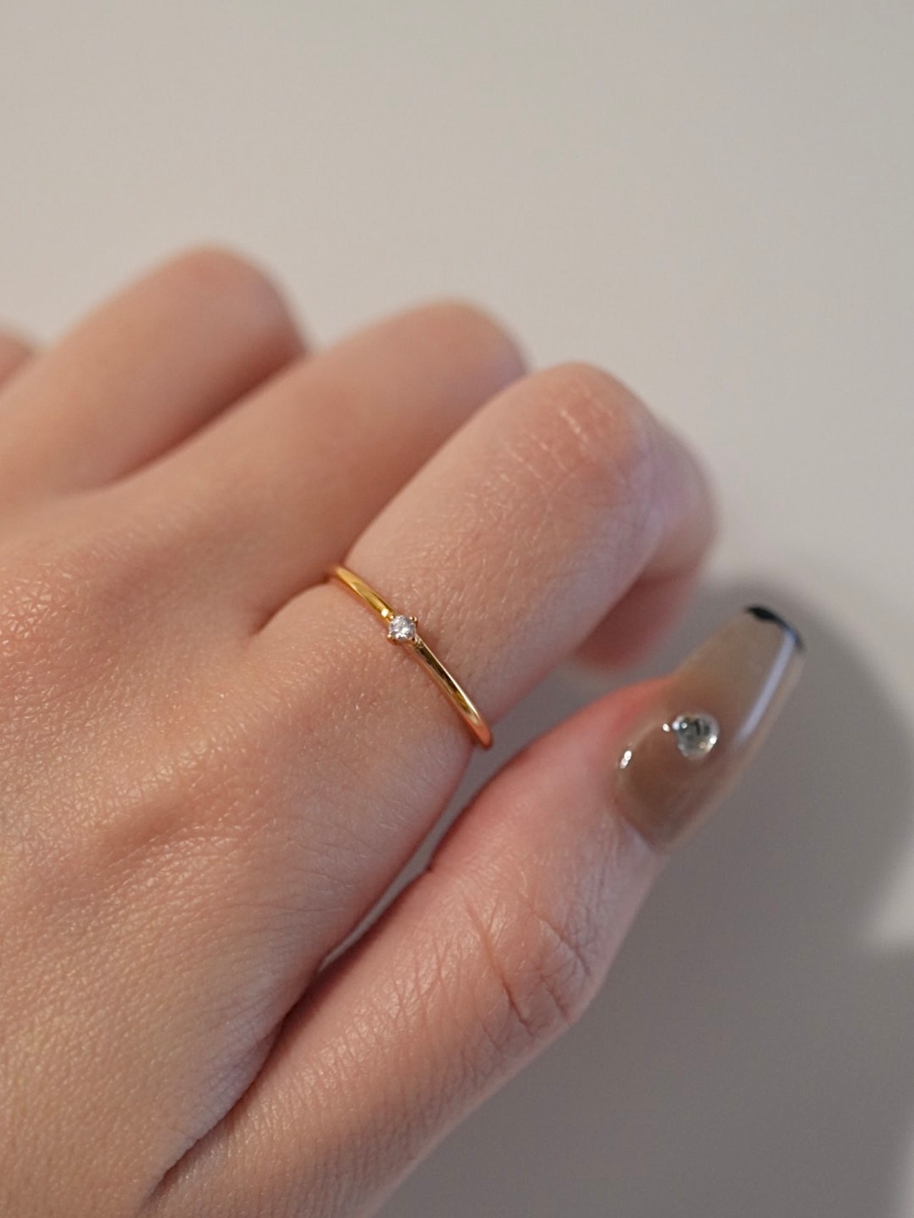 〈Near Jewely Collection〉1mm simple ring