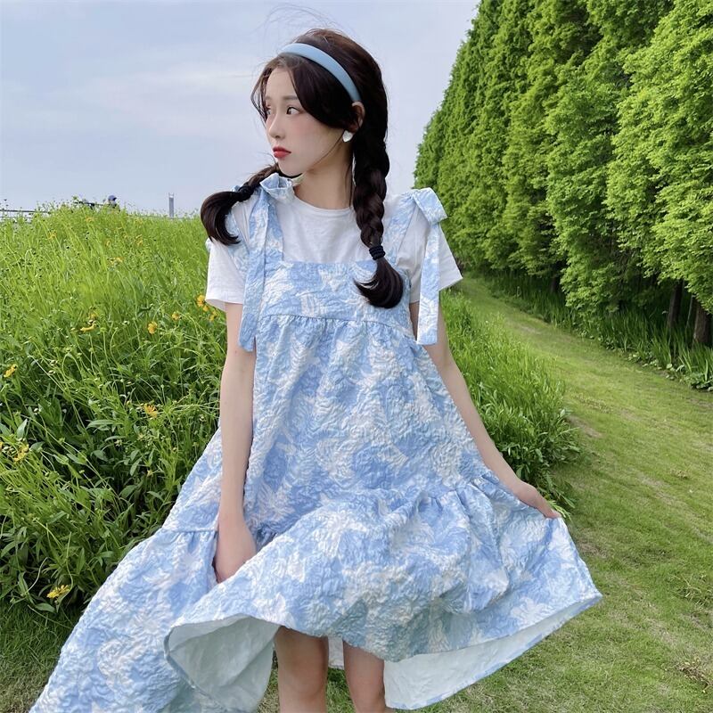 スカート ジャカードドレス 薄手サマー 大人ガーリー スウィート キュート カジュアル 夏物 萌量不足91092145444