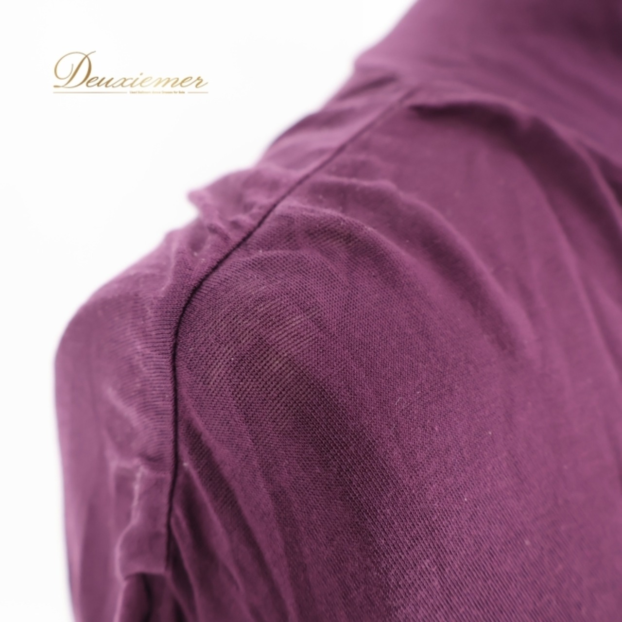 レディース トクコプルミエヴォル TOKUKO 1er VOL トップス ブラウス パープル系 無地 シンプル 伸縮 ストレッチ 日本製 ハイネック タートルネック 上品 カジュアル 普段着 かわいい レディースファッション