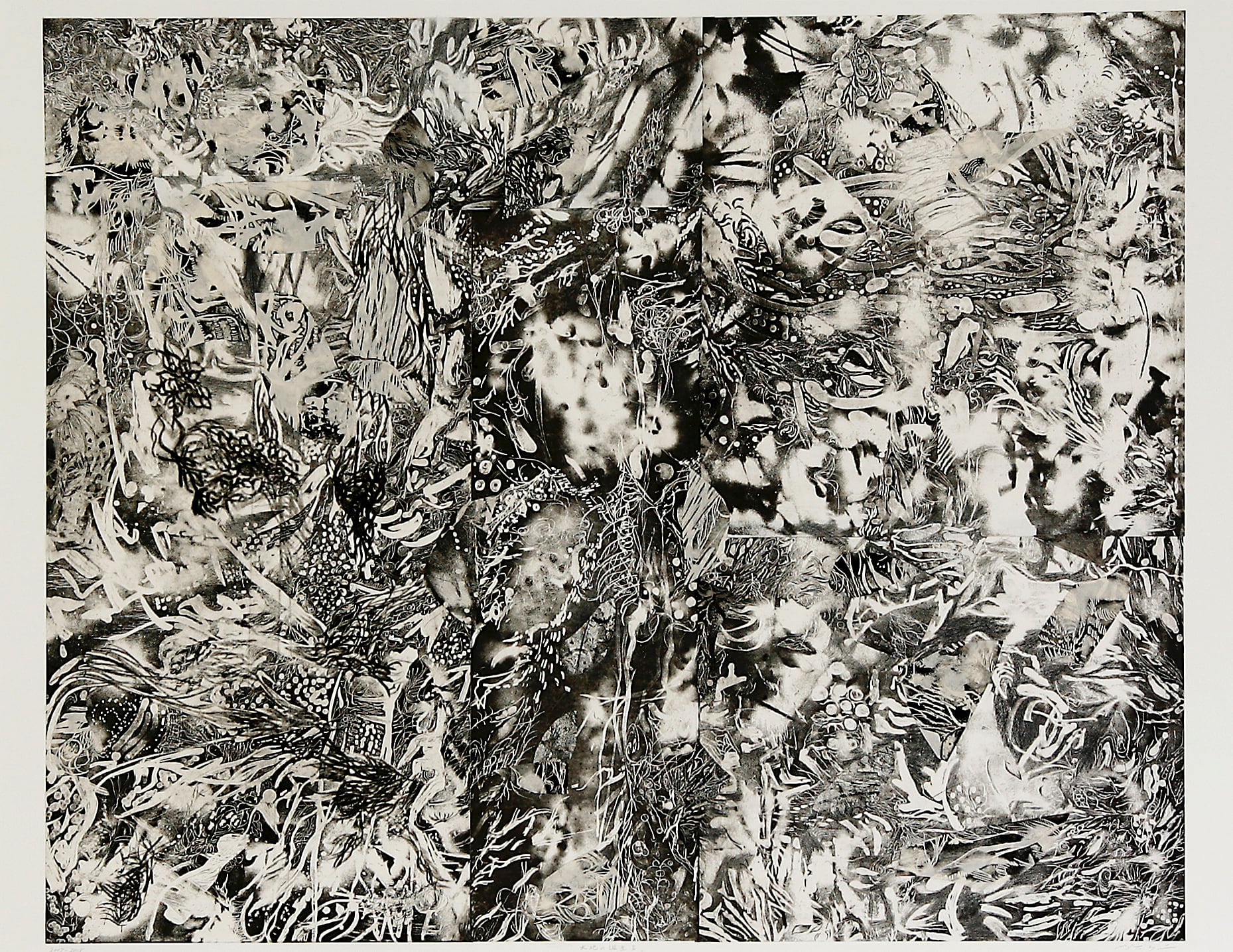 Birth of the land 大地の誕生 big etching works 大型銅版画