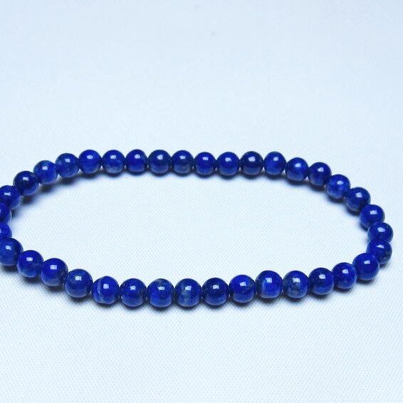 ラピスラズリ ブレスレット 5mm 一点物 メール便可 [M便 1/10] 111-48444