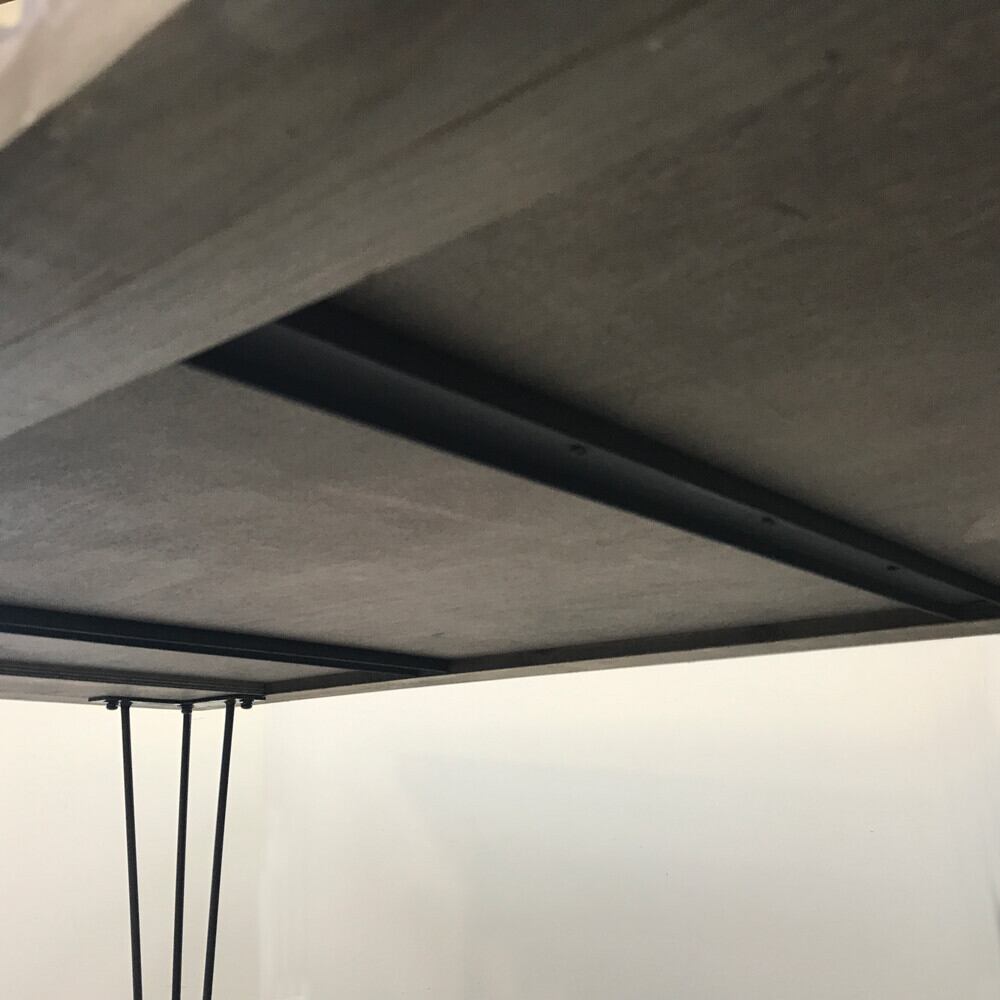 OLD FIR WOOD × BALCK STEEL DINING TABLE / モミ古材 × ブラック 