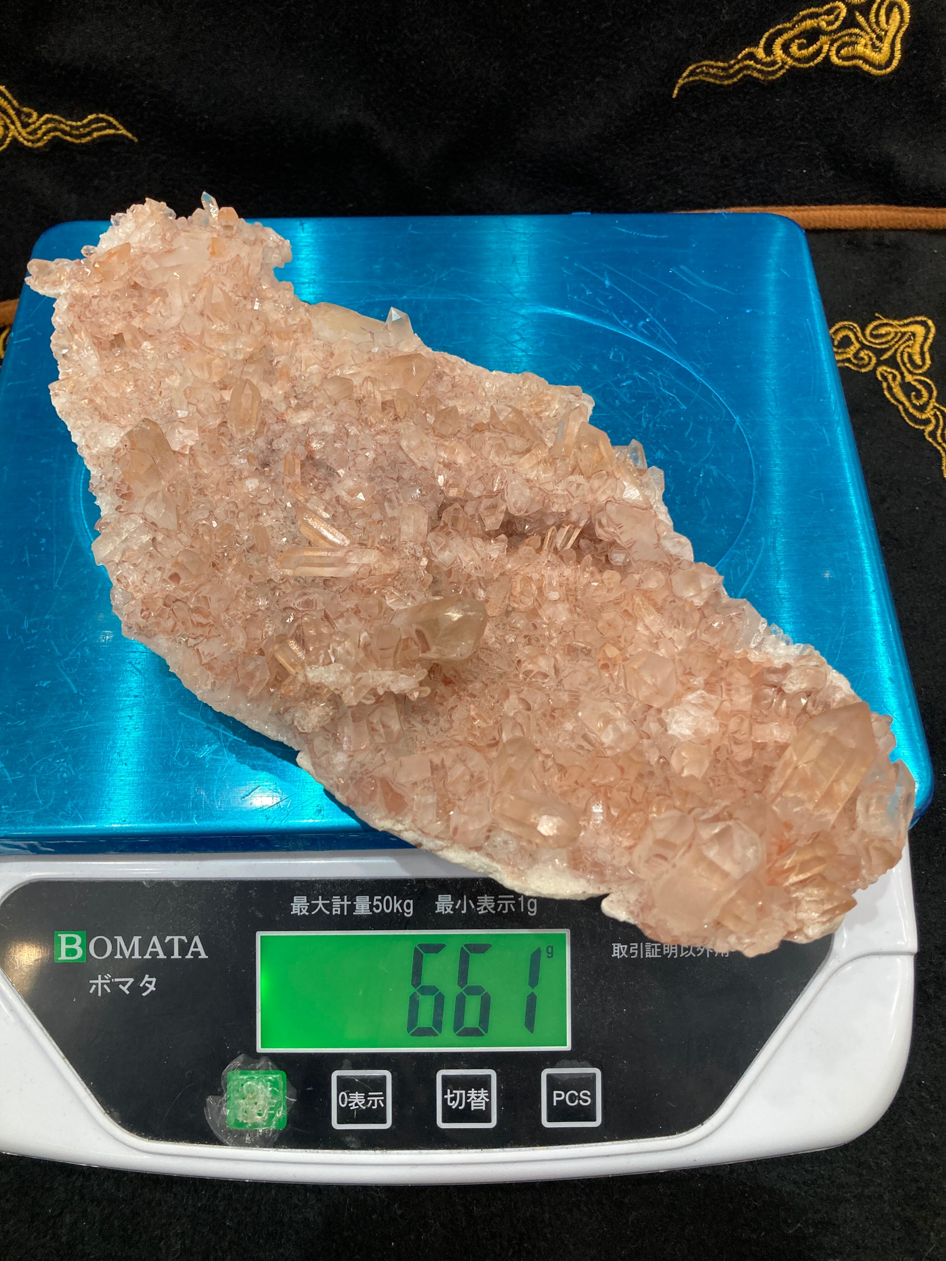 E34409】ヒマラヤ水晶 サマディーピンク ヒマラヤ産 マニカラン産 水晶