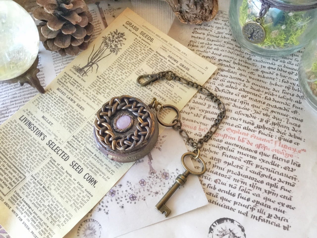 463 14kgf宝石質アメジストポストピアス