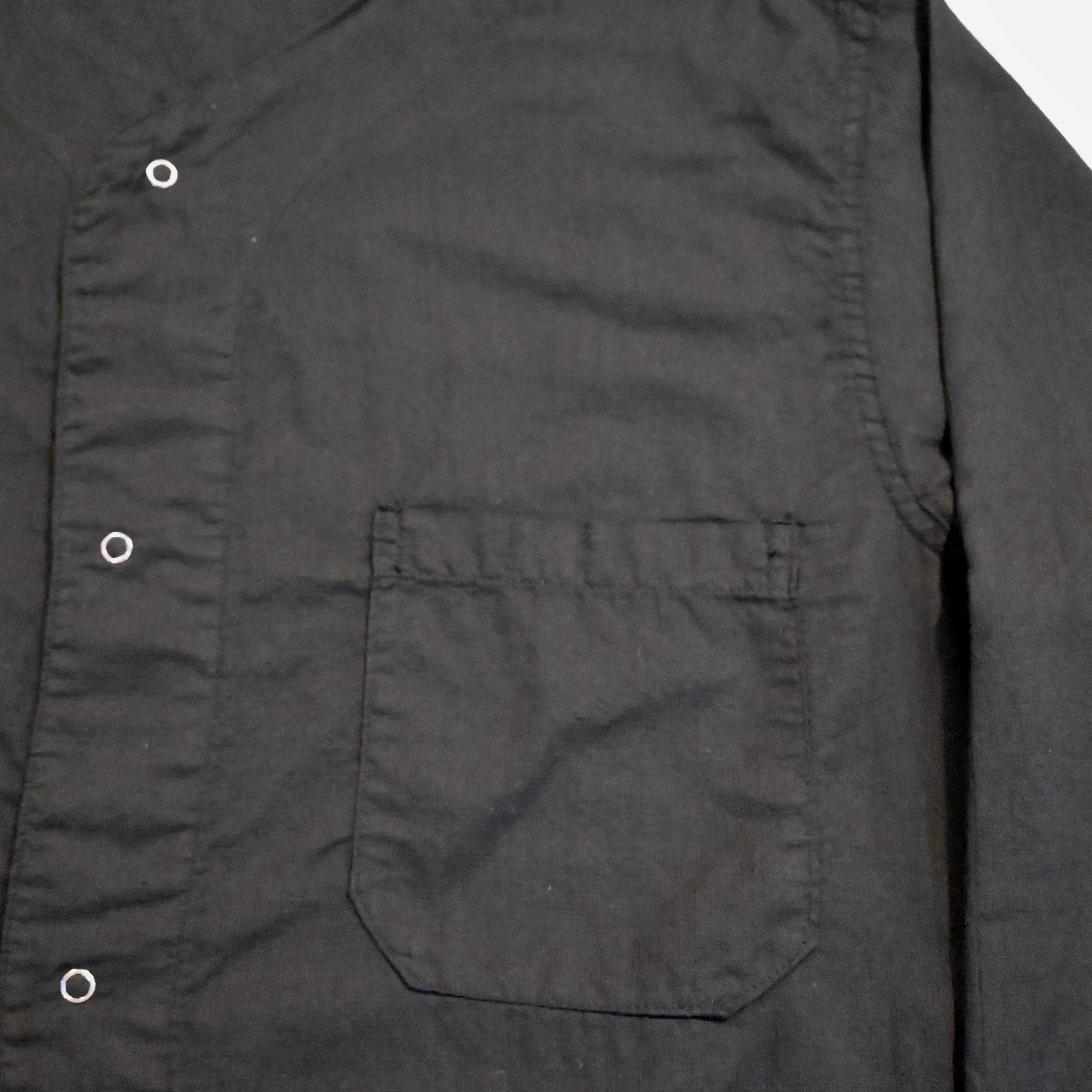 70's Deadstock U.S.Army sleeping shirt overdyed black アメリカ軍
