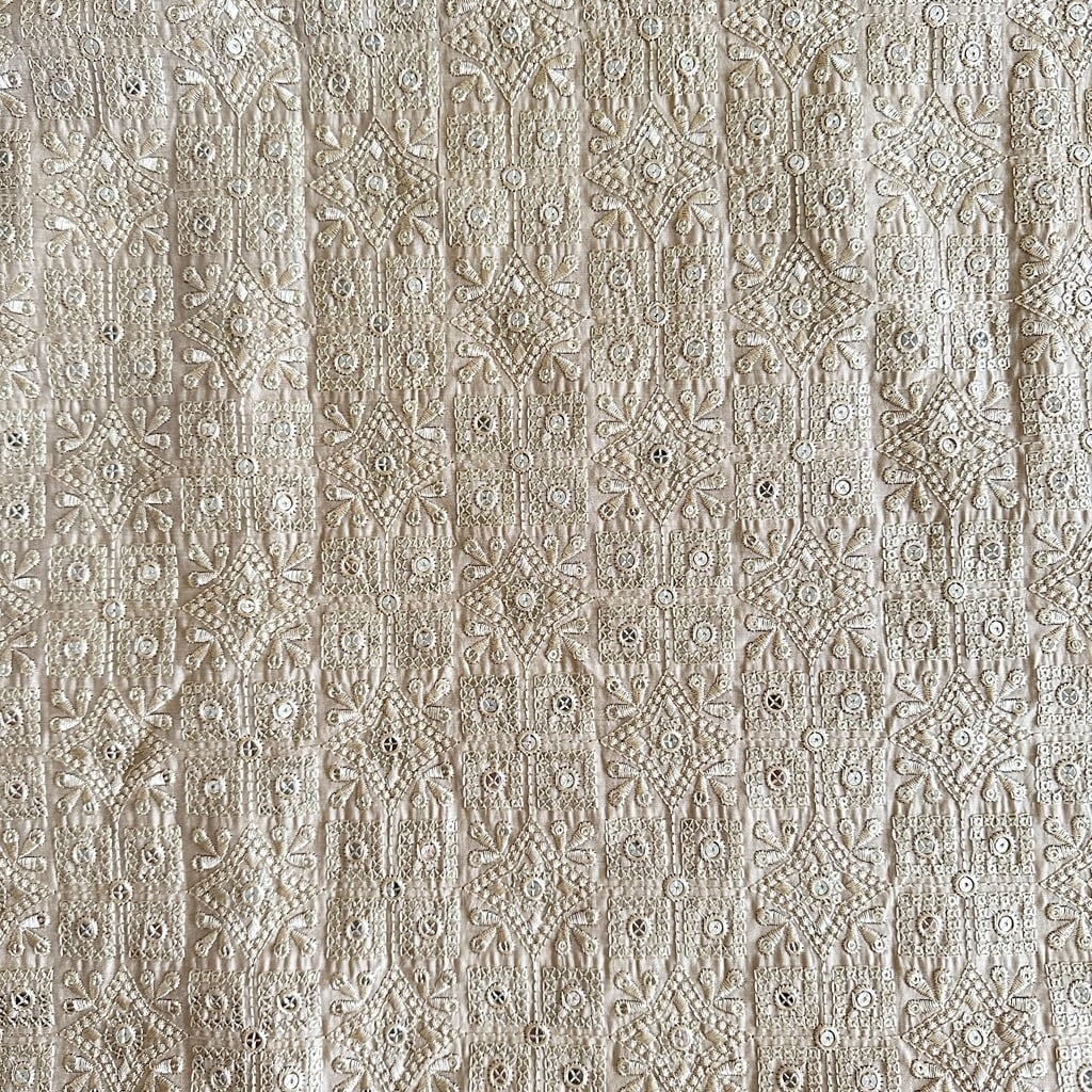 インド刺繍生地 キャメル 7134 | インド刺繍リボン専門店Rino Ribbon