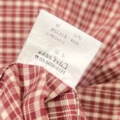 Fox Fire フォックスファイヤー チェック 長袖シャツ M/レッド系 アウトドア メンズ