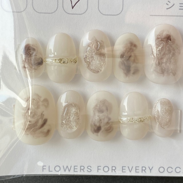 Lサイズ❁  ショートオーバル ネイルチップ ❁238