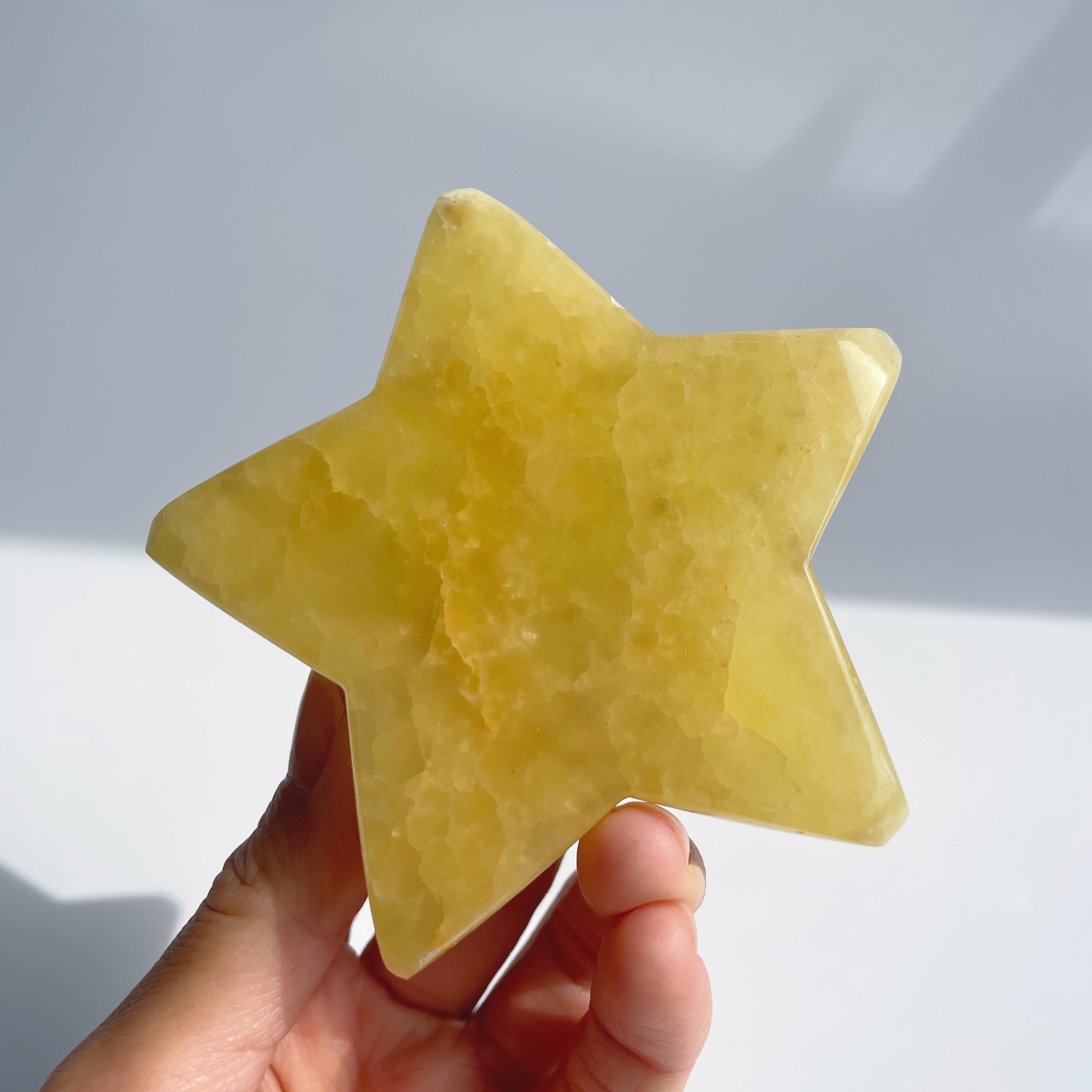 イエローカルサイト 星25◇Yellow Calcite◇パワーストーン・天然石