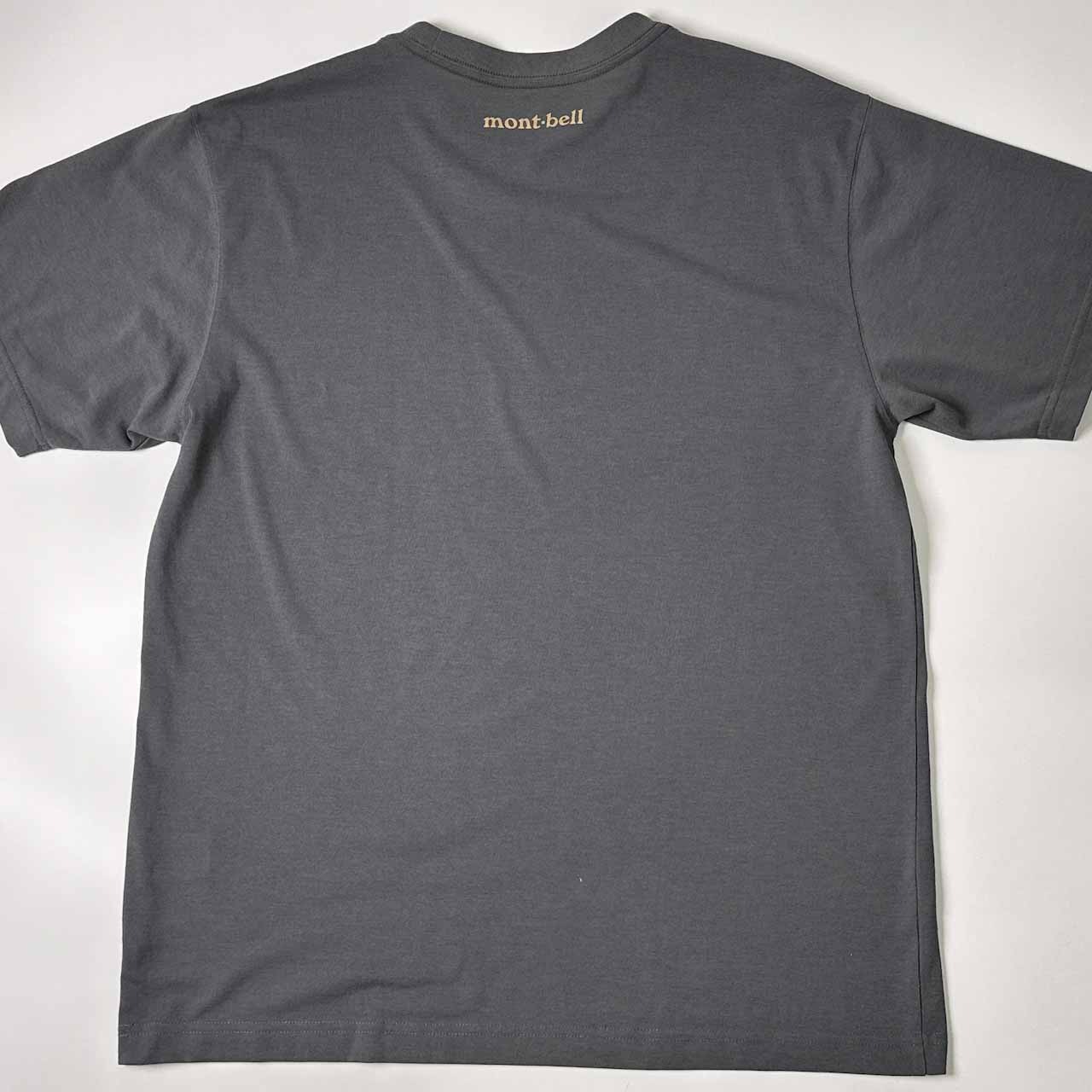 mont-bell モンベル ラクダ柄 半袖 Tシャツ L/チャコールグレー メンズ #1114147