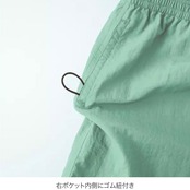 bear  ロゴ　ナイロンパンツ　ユニセックス　グレー　水陸両用　A0012.