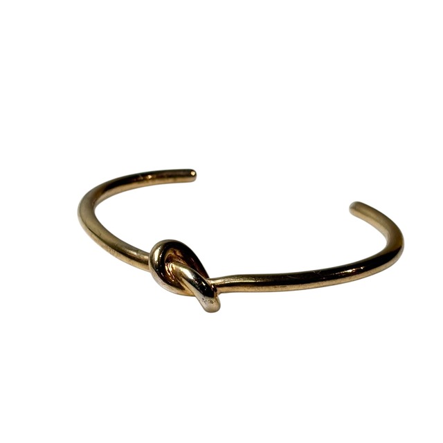 CELINE gold metal knot bangle