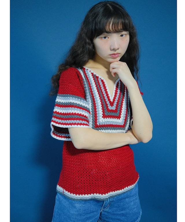 【送料無料】Handmade croche knit