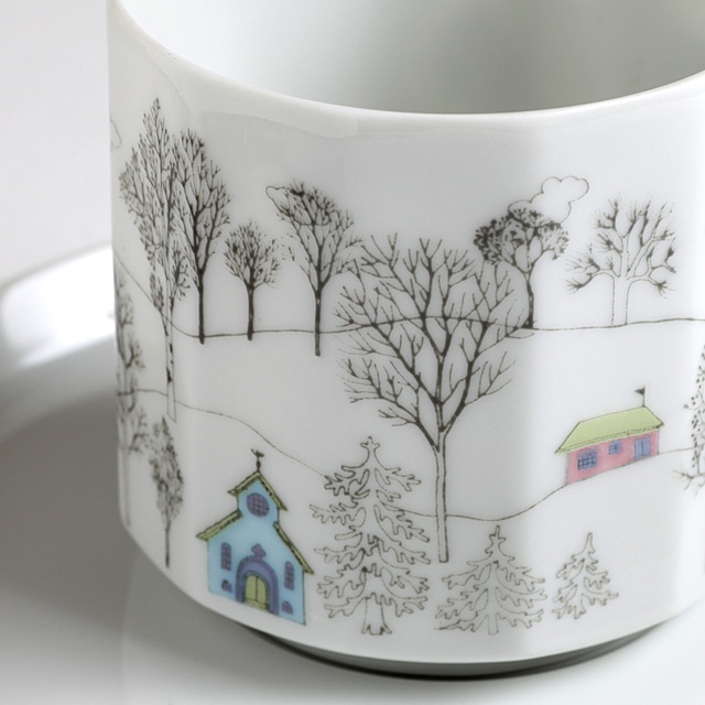 Rosenthal ローゼンタール Rut Bryk ルート ブリュック Winter Journey（冬の旅）カップ＆ソーサー ヴィンテージ　★わけあり★