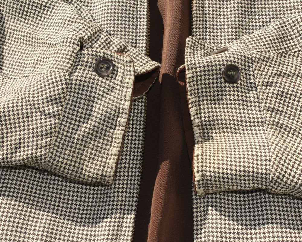 Vintage Rayon Gabardine Reversible Jacket [1950s-] Brown × Hounds
