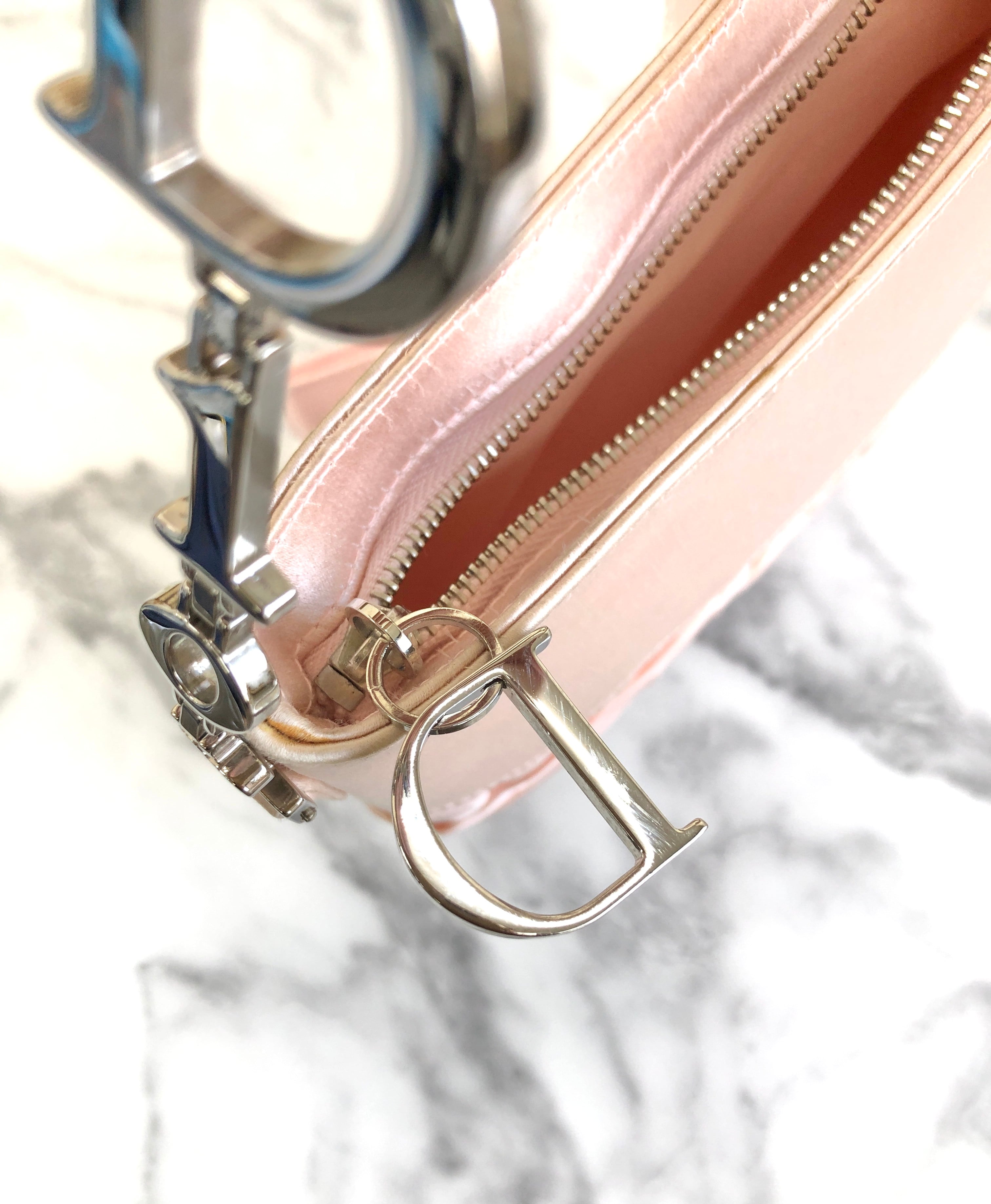 Christian Dior ディオール レースアップ リボン サテン ミニ Christian Dior ディオール レースアップ リボン サテン ミニ