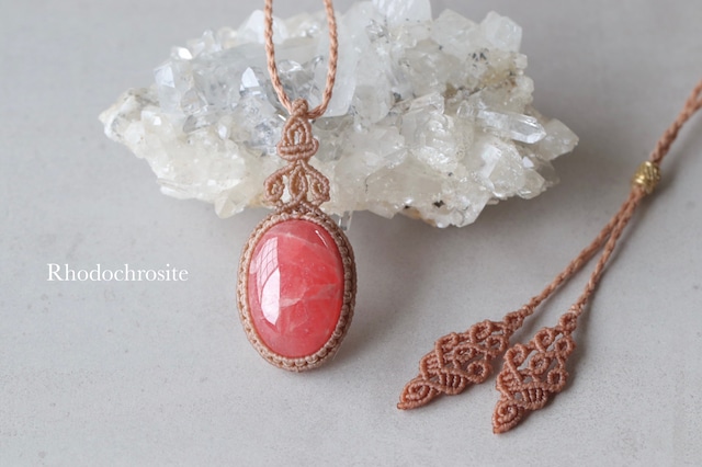 [Rhodochrosite]Pendant 〜awakening of love〜