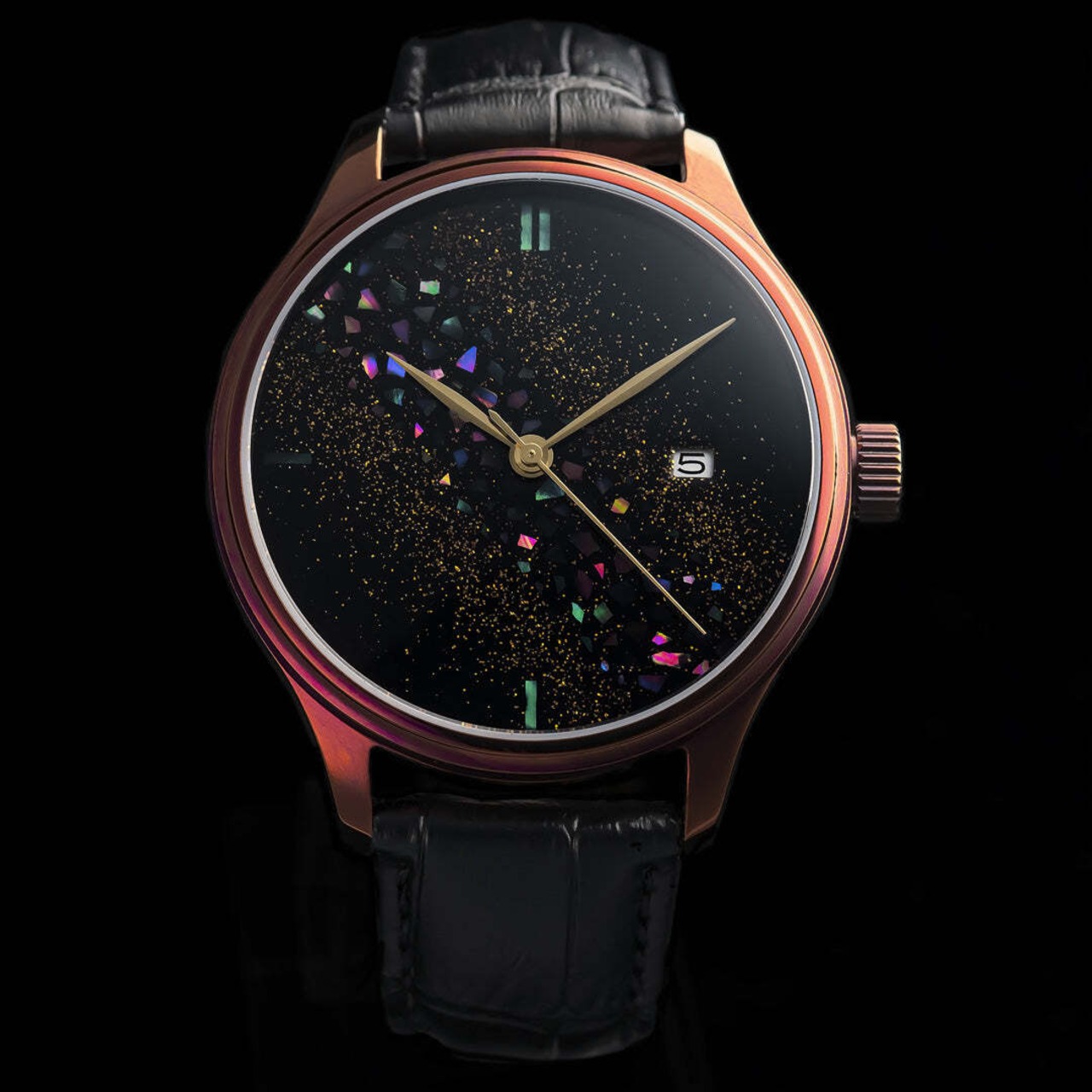 ドリームウォッチ・螺鈿 カラー 本牛革スムース ベルト