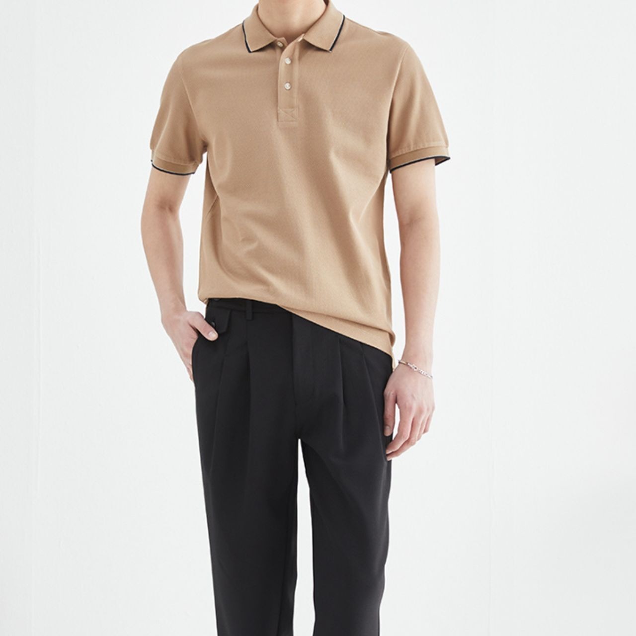 ライン入りポロシャツ　MT0110049