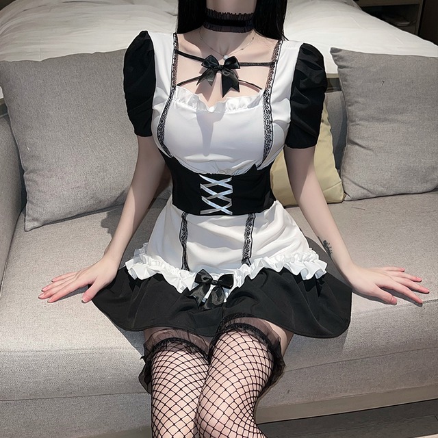 レースラインメイドコスプレ【No.1152】/かわいいレディースコスプレ衣装