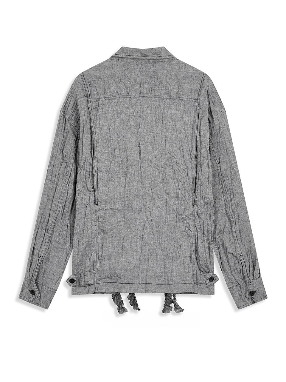 25AW】OPEN YY オープン ワイワイ / CRINKLED RUFFLE SHIRT / シャツ