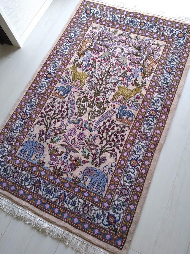 Persian Kilim 147x100cm Colorful Earthy Stripes ペルシャ絨毯 
