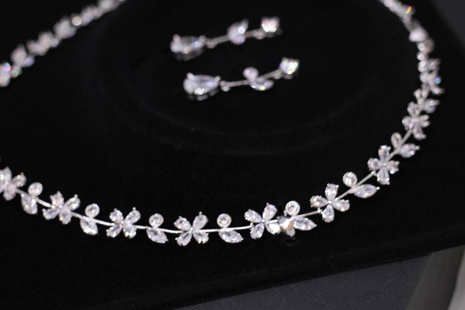 ブライダルアクセサリーセット ブライダル ウエディングアクセサリー セット ネックレスと