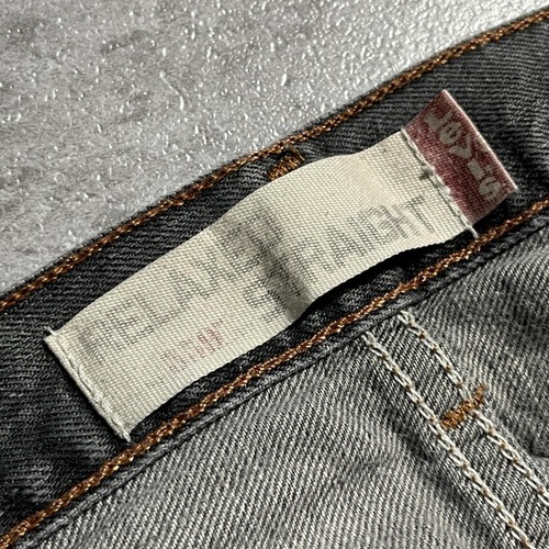 【W40 L32】 メキシコ製 usa levi's 先染ブラック 559 詳細写真4