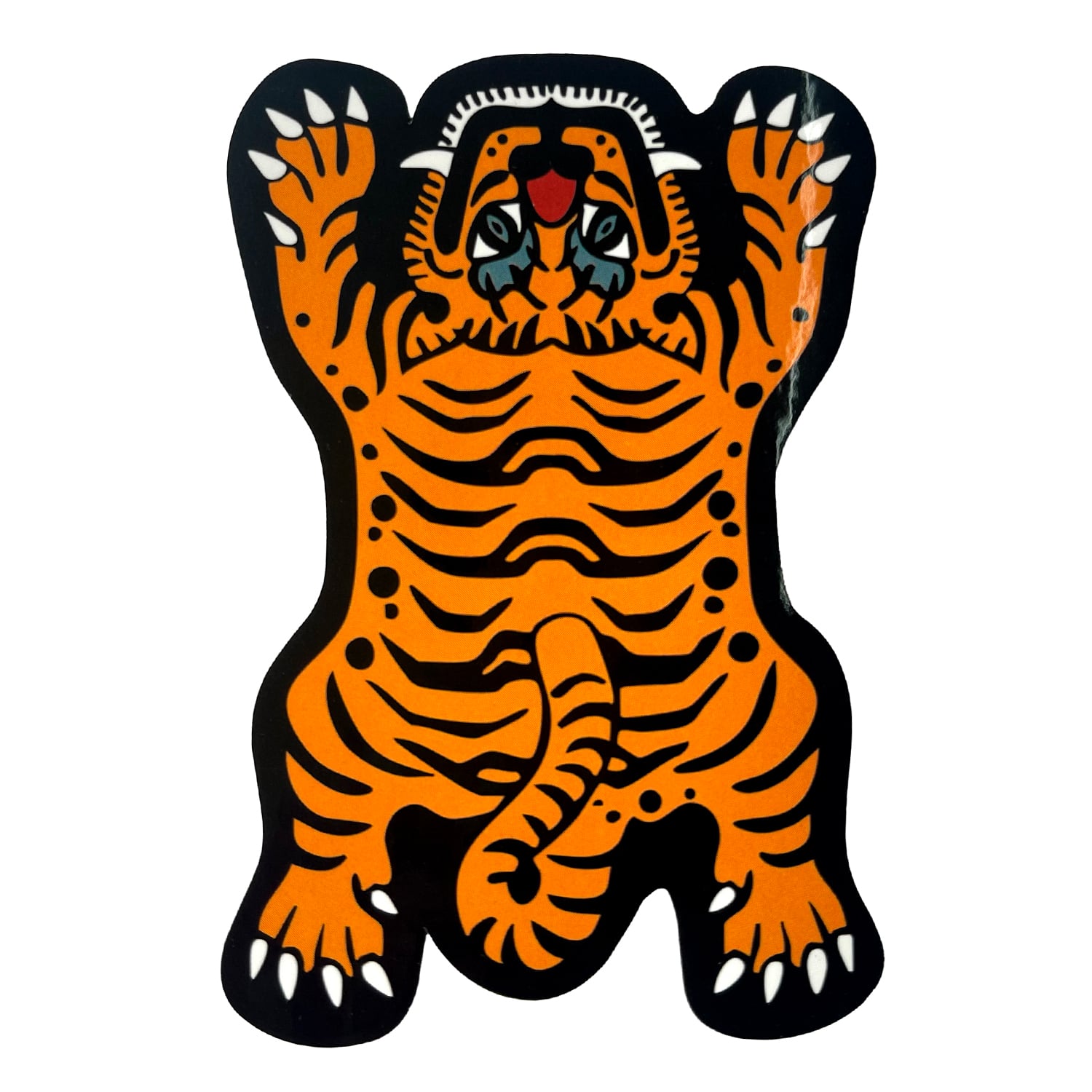 USA GENERAL STORE TIBETAN TIGER STICKER チベタンタイガー チベットタイガー チベッタンタイガー ステッカー :TTS-001YE