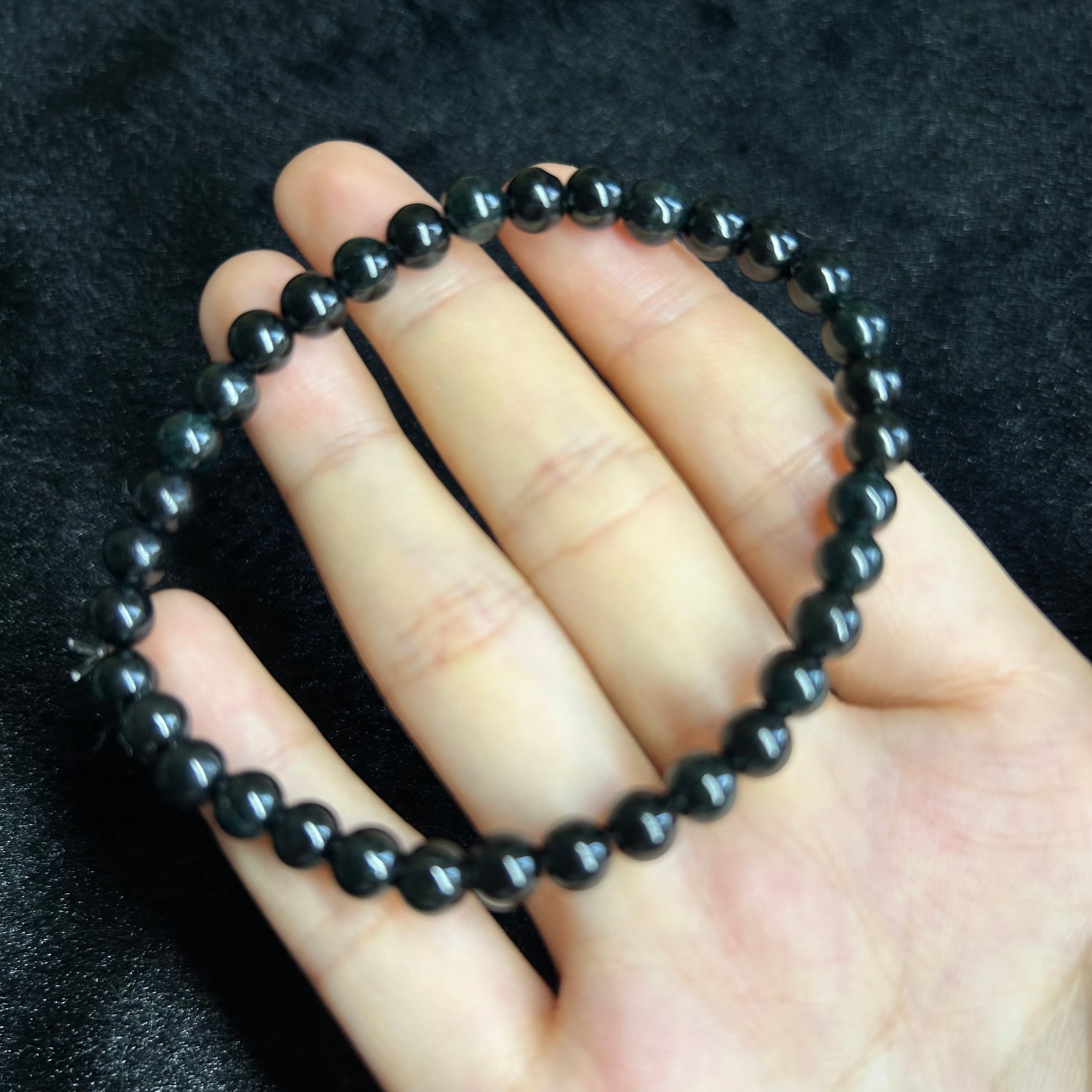 本翡翠ブレスレット 黒翡翠 ミャンマー産 セール品 | FARBE
