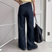 【受注予約:8月中旬入荷予定】センターシームセミフレアデニムPT/インディゴ